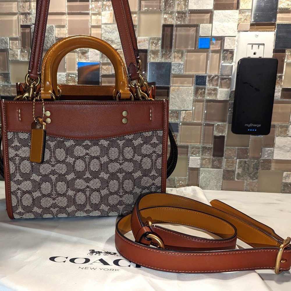 Coach Bag | New Rogue 25 In Signature Textile Jacquard